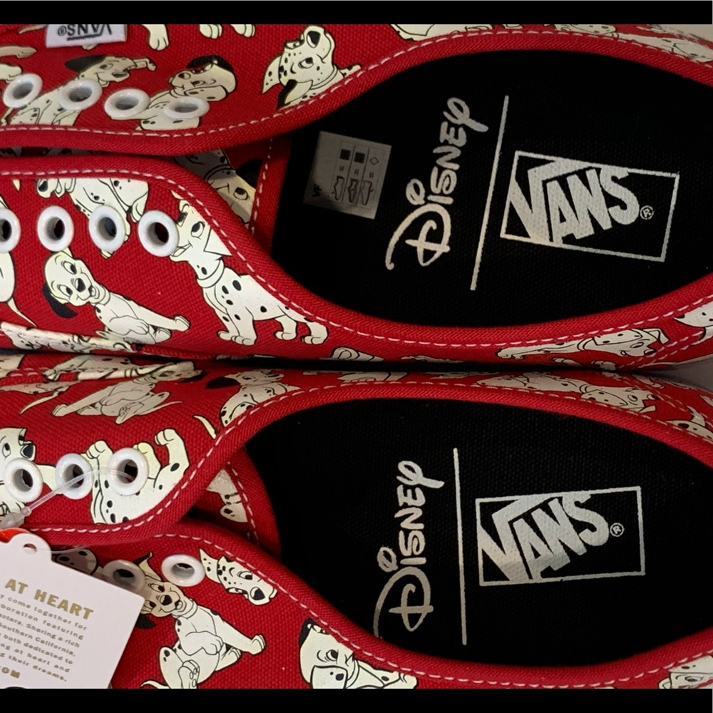 Vans X Disney 101 Dalmatians Red Vans Sneakers RARE & Cool Collector’s Item - Picture 6 of 12